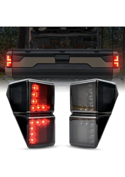 LED Kuyruk Işıkları Arka Fren Durdurma Işıkları 2413766 Polaris Ranger 1000/1000 Mürettebat/xp 1000/XP 1000 Mürettebat Aksesuarları, Siyah (Yurt Dışından) modelleri
