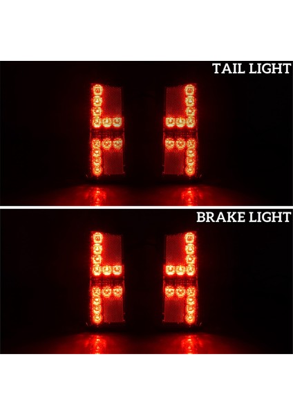 LED Kuyruk Işıkları Arka Fren Durdurma Işıkları 2413766 Polaris Ranger 1000/1000 Mürettebat/xp 1000/XP 1000 Mürettebat Aksesuarları, Siyah (Yurt Dışından) fırsatları