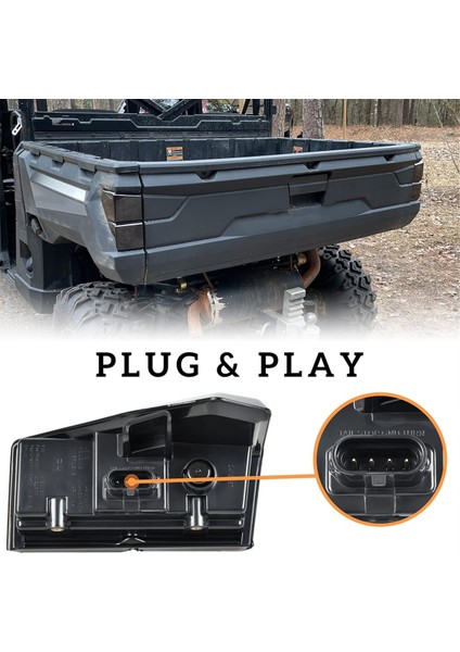LED Kuyruk Işıkları Arka Fren Durdurma Işıkları 2413766 Polaris Ranger 1000/1000 Mürettebat/xp 1000/XP 1000 Mürettebat Aksesuarları, Siyah (Yurt Dışından) indirimleri