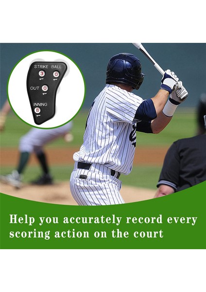 4 Tekerlek Beyzbol Hakem Clicker-Suppire Göstergesi Gear-Pratik Beyzbol Sayacı Skorer Kayıt Outs Için (Yurt Dışından) indirimleri