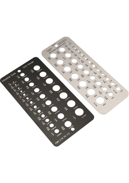 Matkap Ucu Göstergesi Fraksiyonel Matkap Biti Ölçümü, 29 Delikli Metrik Boyutu Matkap Bit Ölçer 1/16 Inç Ila 1/2 Inç Matkap Biti (Yurt Dışından) fiyatları