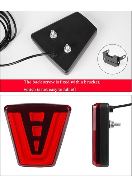 LED F1 V Stil Fren Işığı Evrensel Araç Arka Sürüş Sis Pilot Işıkları Arka Kuyruk Araba Suv Jdm Bba Için Üçüncü Fren Lambası (Yurt Dışından) indirimleri