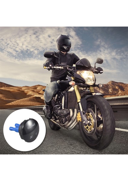 5V-25V Dc Voltmetre LED Dijital Ekran Paneli Monte Yuvarlak Su Geçirmez Araba Motosiklet Araba (Yurt Dışından) fırsatları