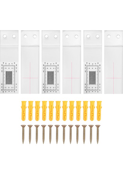 Çatlak Izleme Kaydı, 3 Adet Çatlak Ölçüm Aracı, Çatlak Genişliği Göstergesi, Açık Akrilik Köşe Çatlak Karşılaştırma Kaliperi (Yurt Dışından)