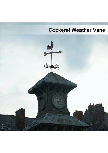Hayvan Tavaları ile Weathervane Bahçe Hava Durumu Yuva Rüzgar Yön Göstergesi Horoz Horoz Süsleme Sanat Araç (Yurt Dışından) fırsatları