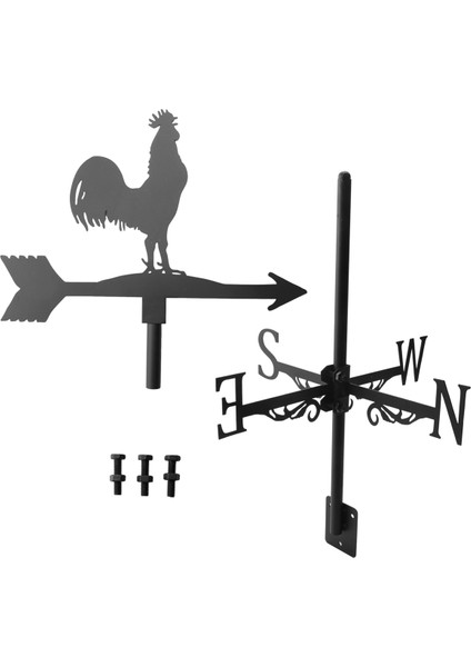 Hayvan Tavaları ile Weathervane Bahçe Hava Durumu Yuva Rüzgar Yön Göstergesi Horoz Horoz Süsleme Sanat Araç (Yurt Dışından) indirimleri