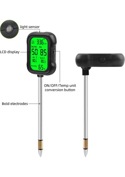 Doğru Lüks ve Nem Ekranı Olan Bitkiler Için Işık Sensörü ile Toprak Nem Ölçer (Yurt Dışından) fiyatları
