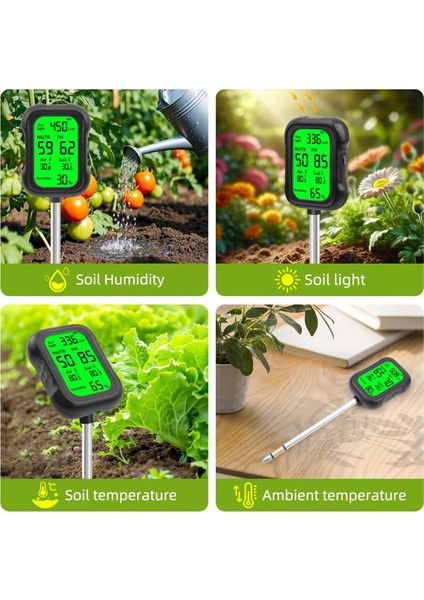 Doğru Lüks ve Nem Ekranı Olan Bitkiler Için Işık Sensörü ile Toprak Nem Ölçer (Yurt Dışından) indirimleri