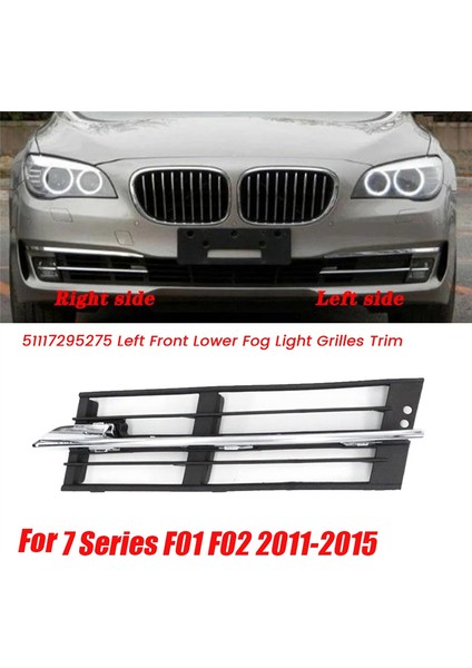 51117295275 Sol Ön Alt Tampon Sis Izgara Izgaraları Bmw 7 Serisi F01 F02 2011-2015 Sis Lambası Hava Havalandırma Kapağı (Yurt Dışından) fırsatları