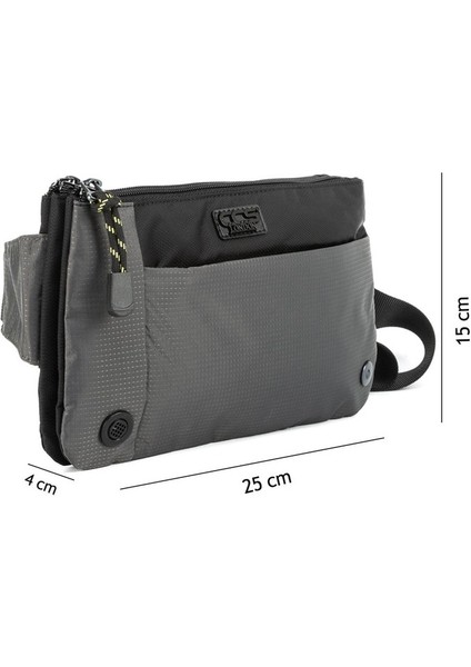 Sürdürülebilir Şıklık:Çok Gözlü Su Geçirmez Doğa Dostu Bel Çantası Gri fiyatları