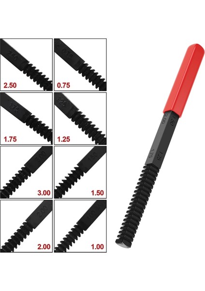 Iplik Onarım Dosyası Metrik Iplik Restorasyon Onarım Dosyası Hasarlı Dişleri Temizler 0.75-3 mm Pitch Dıy El Aletleri (Yurt Dışından) indirimleri