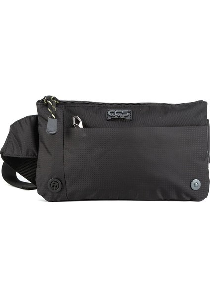 Sürdürülebilir Şıklık:Çok Gözlü Su Geçirmez Doğa Dostu Bel Çantası Siyah