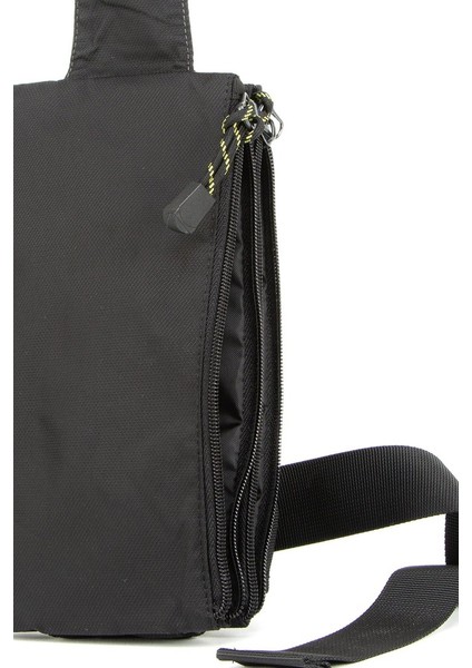 Sürdürülebilir Şıklık:Çok Gözlü Su Geçirmez Doğa Dostu Bel Çantası Siyah