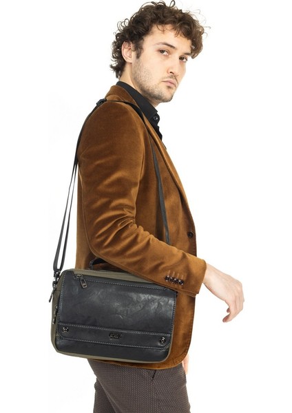 Çok Gözlü Kapaklı Omuz Askılı El & Omuz Çantası Haki fiyatları