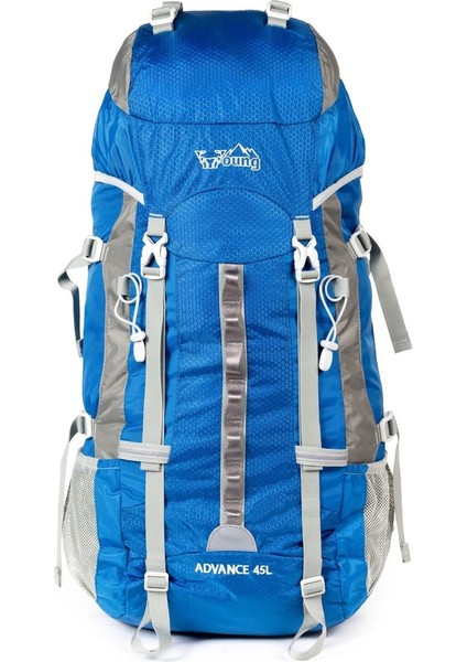 Profesyonel Dağcı Sırt Çantası 45 Litre Mavi