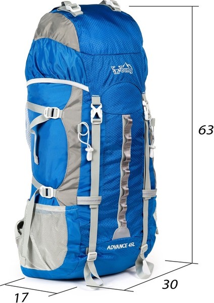 Profesyonel Dağcı Sırt Çantası 45 Litre Mavi fiyatları