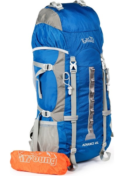 Profesyonel Dağcı Sırt Çantası 45 Litre Mavi modelleri