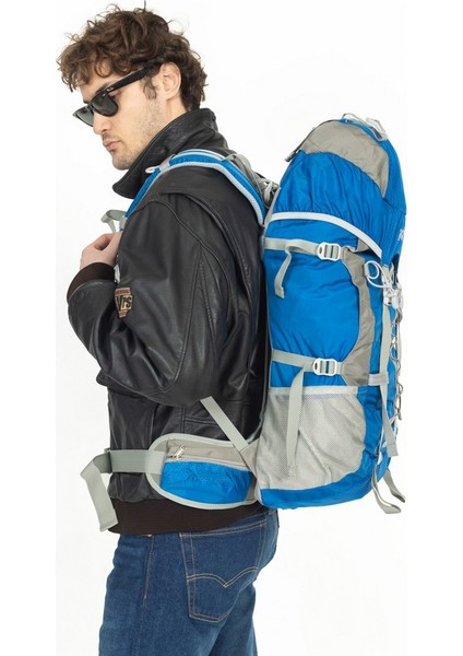 Profesyonel Dağcı Sırt Çantası 45 Litre Mavi