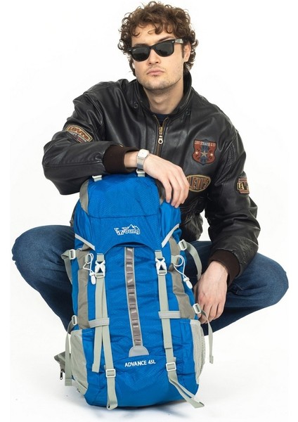 Profesyonel Dağcı Sırt Çantası 45 Litre Mavi