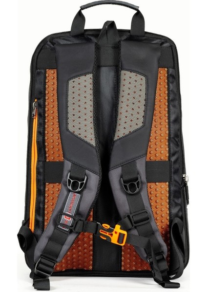 15,6 Inç Laptop ve Tablet Bölmeli Körüklü USB Kablolu Sırt Çantası Gri fırsatları