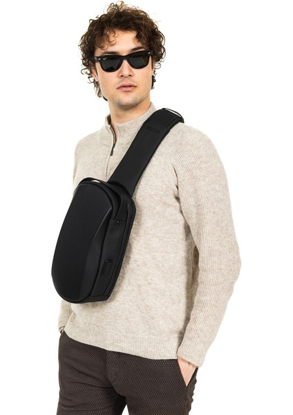 Omuz Askılı Çapraz Göğüs ve El Çantası Siyah