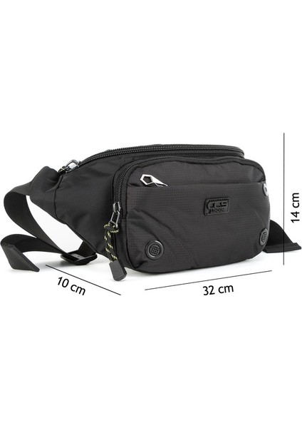 Sürdürülebilir Şıklık:Çok Gözlü Su Geçirmez Bel Çantası Siyah fiyatları