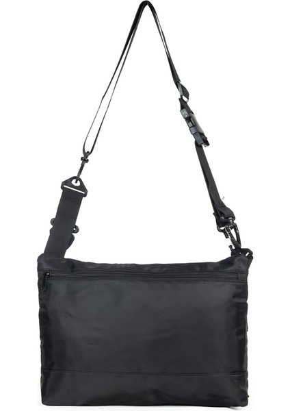 Çok Gözlü Çıkartılabilen Aksesuarlı Postacı Çantası Siyah fırsatları