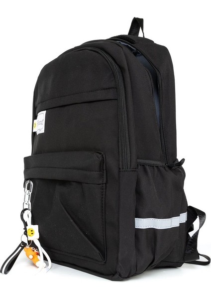 Her Gününüzü Kolaylaştırın: 15,6 Inç Laptop Için Çok Fonksiyonlu Okul ve Seyahat Çantası Siyah