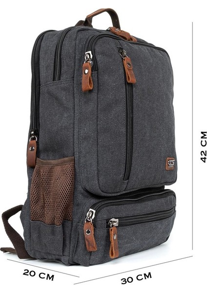 Taşımanız Gereken Her Şey Için: 17 Inç Yağmur Geçirmez Kanvas Sırt Çantası" Siyah fiyatları