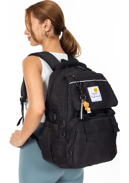 Okula Dönüş ve Keşfe Çıkış Için Hazır: 15,6 Inç Laptop Uyumlu Sırt Çantası Siyah indirimleri