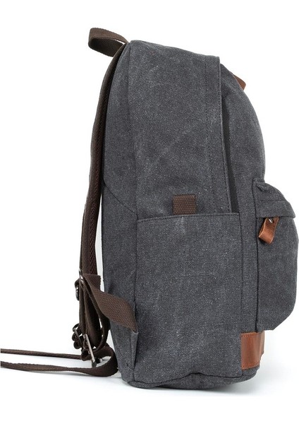 Çok Gözlü Tasarım, Yağmur Geçirmez Koruma: Kanvas Kumaş Sırt Çantası" Siyah modelleri