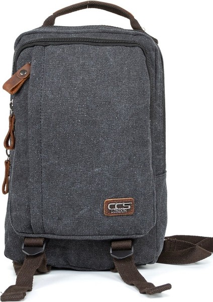 "stil ve Fonksiyonun Mükemmel Dengesi: Çok Gözlü Mini Kanvas Sırt Çantası Siyah