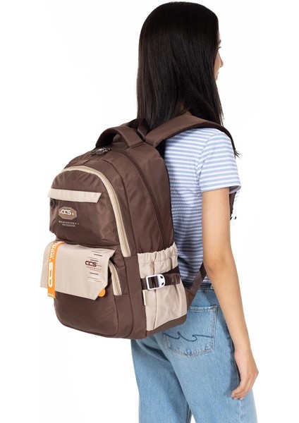 Çok Bölmeli Okul ve Günlük Kullanım Için 15.6 Inç Laptop Bölmeli Su Geçirmez Sırt Çantası