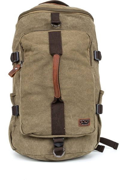 Sırt Çantası ve Valiz Çantası : Iki Işlev, Bir Kanvas Kumaş Çanta Haki