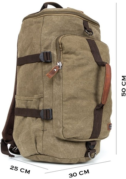 Sırt Çantası ve Valiz Çantası : Iki Işlev, Bir Kanvas Kumaş Çanta Haki fiyatları