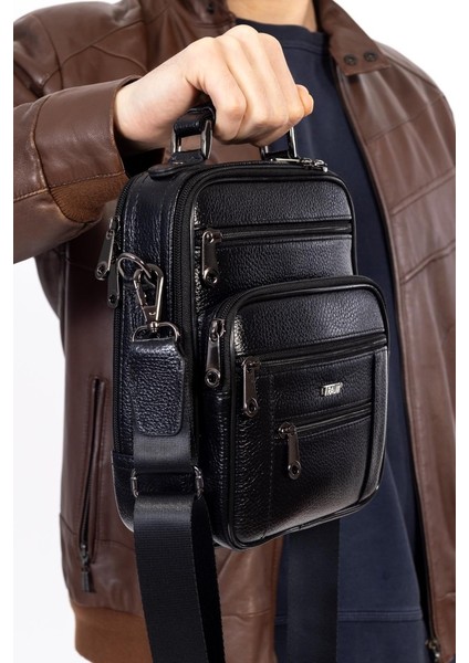 %100 Deri Siyah Çelik Kasalı El ve Omuz Çanta Büyük Boy indirimleri