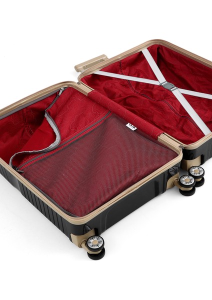 4 Lü Set Şifreli ve Darbeye Dayanıklı Polipilen Valiz Seti – Güvenli ve Konforlu Seyahat Valiz