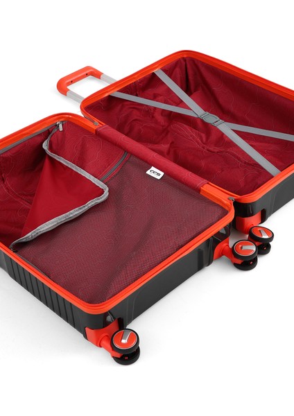 4 Lü Set Şifreli ve Darbeye Dayanıklı Polipilen Valiz Seti – Güvenli ve Konforlu Seyahat Valiz