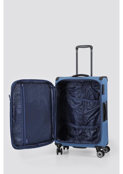 Kumaş Ultra Dayanıklı 4 Tekerlekli Şifreli Ultra Hafif 3’lü Valiz Seti