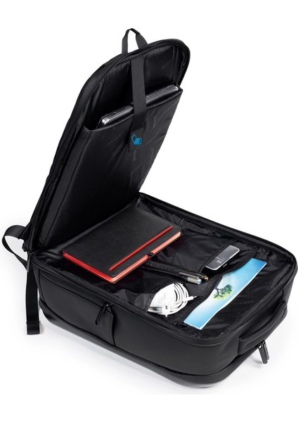 15,6 Inç Laptop Bölmeli Çok Bölmeli Sırt Çantası Business Çanta Siyah