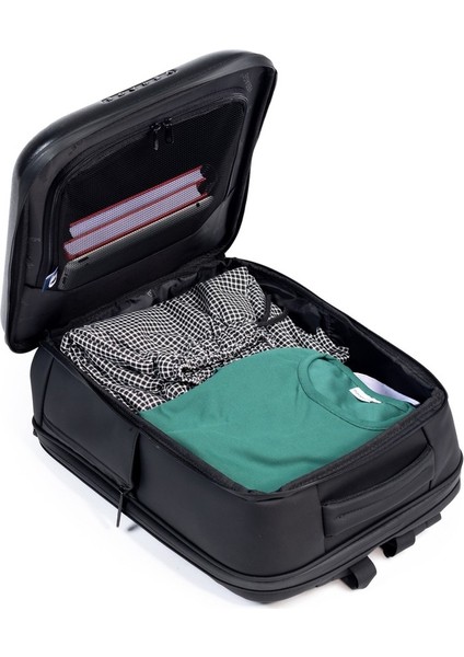 15,6 Inç Laptop Bölmeli Çok Bölmeli Sırt Çantası Business Çanta Siyah