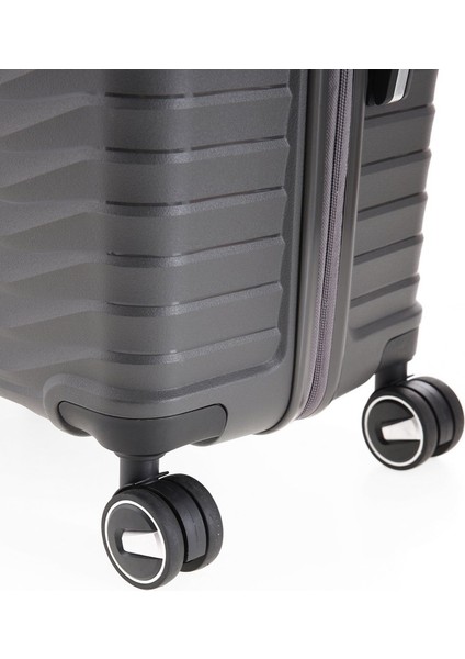 Seyahatleriniz İçin Mükemmel Partner: Ultra Dayanıklı 3'Lü Set Valiz & Bavul Antrasit