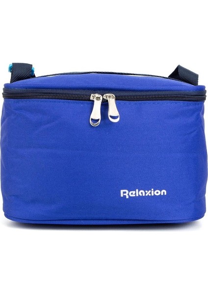 Tek Gözlü Termoslu Beslenme Çantası Mavi