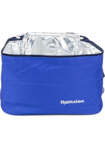 Tek Gözlü Termoslu Beslenme Çantası Mavi