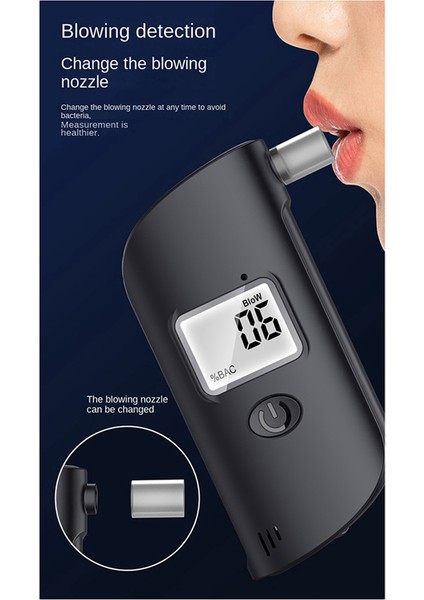 Alkol Test Cihazı MR689 Nefes Alkol Konsantrasyon Dedektörü Sarhoş Sürüş Test Cihazı Yüksek Hassas Ölçüm Aleti (Yurt Dışından) modelleri