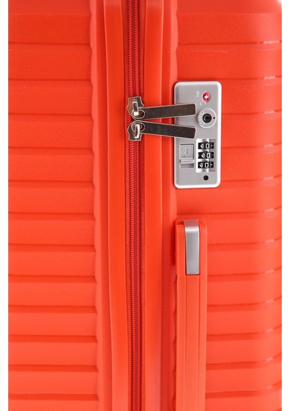 Seyahatleriniz Için Mükemmel Partner: Ultra Dayanıklı 3'lü Set Valiz & Bavul Turuncu