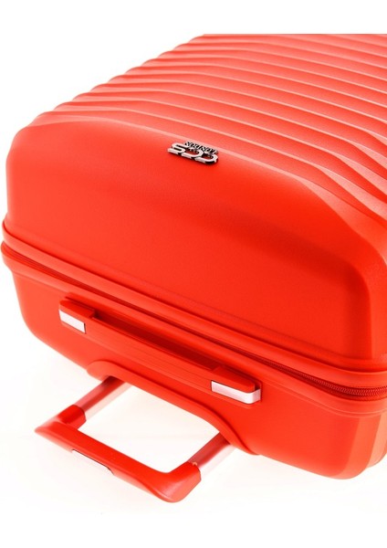 Seyahatleriniz Için Mükemmel Partner: Ultra Dayanıklı 3'lü Set Valiz & Bavul Turuncu