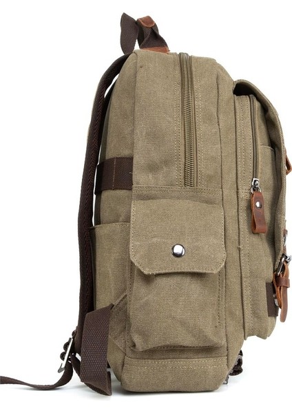 156 Inç Laptop Bölmeli Sırt Çantası Haki modelleri