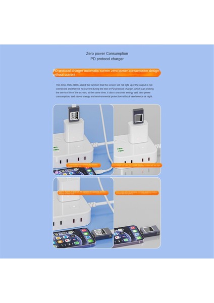 Hidans Tip-C Test Cihazı HDC-085C Dc 4.5-50V 0-12A Pd3.1 Çok Functurm Dijital Ekran Test Cihazı Dc Voltaj Akım Güç Ölçer (Yurt Dışından) modelleri
