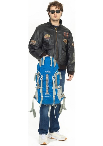 Profesyonel Dağcı Sırt Çantası 35 Litre Mavi